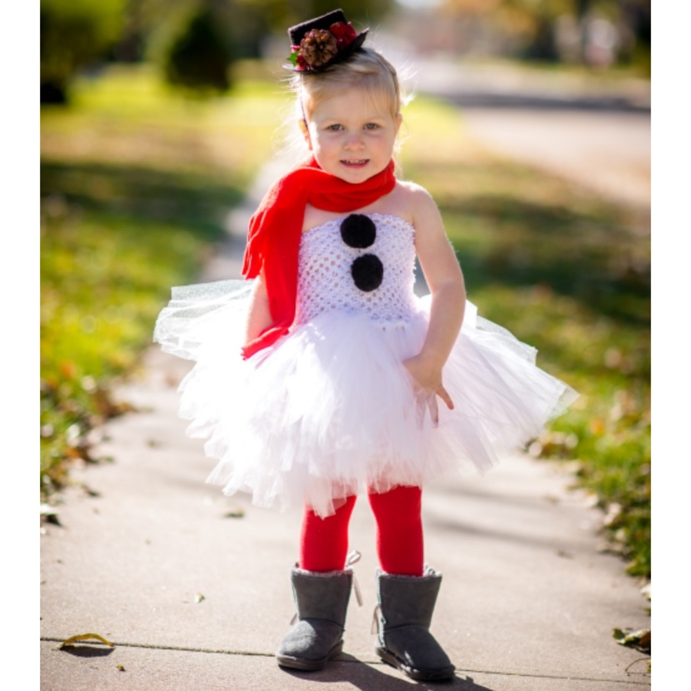 Little Miss Frosty, Snowman Tutu Dress Christmas